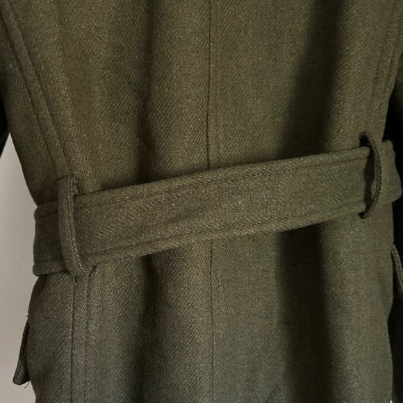 ZARA Double Breasted Wool Blend Coat - Picture 6 of 12